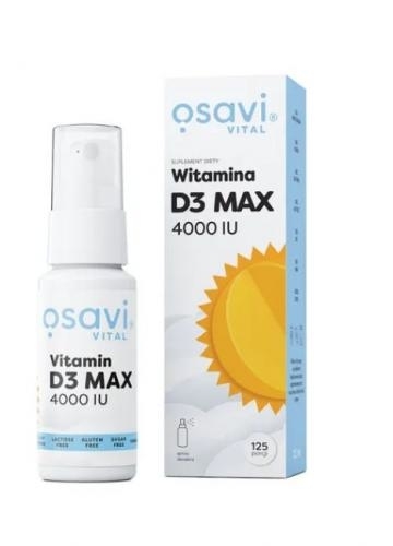 Zdjęcie Osavi Witamina D3 MAX 4000 IU spray 12,5ml