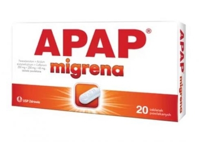 Zdjęcie Apap Migrena tabl.50mg+250mg+65mg 20t.