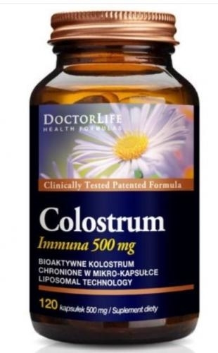 Zdjęcie Doctor Life Colostrum Immuna 500mg 120 kap