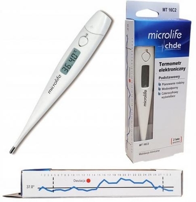 Zdjęcie Termometr owulacyjny Microlife MT 16C2 z dokładnością do 1 setnej