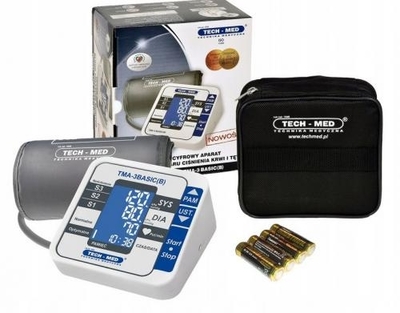 Zdjęcie Ciśnieniomierz elektroniczny Techmed TMA-3BASIC arytmia szybki pomiar