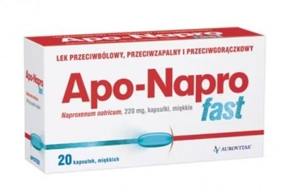 Zdjęcie Apo-Napro Fast kaps.miękkie 0,22g 20kaps.