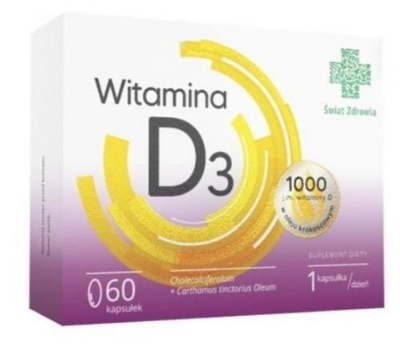 Zdjęcie Witamina D3 1000jm  Świat Zdrowia 60 kaps.