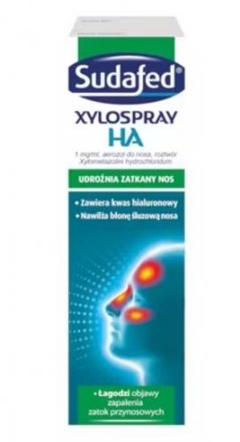Zdjęcie Sudafed XyloSpray HA aer.donosa 1mg/1ml 10