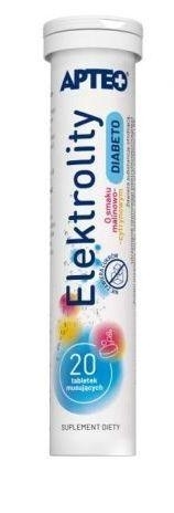 Zdjęcie Elektrolity Diabeto Apteo tabl.mus. 20tabl