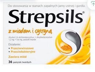 Zdjęcie Strepsils miód+cytr.24 pastyl.